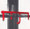 5503-CL Security Latch installed on double panic doors with push bar exit devices and no center post between doors. Cable tethers device to door.