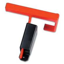 Security Latch #5508 for single left hand door. "Flush Mount." Use with any type of exit device.