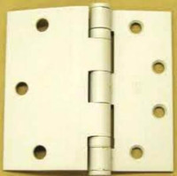 Door Hinge. Half Surface, Mortise into Jamb. Ball Bearing. 4.5" x 4.5". Brass. #3302HSbr4.5