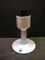 Door Stop, For Wood Wall Mounting. Aluminum or Dull Chrome Finish (prices differ). #3205.