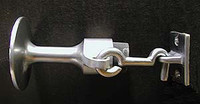 Door Stop / Door Holder, For Wood Mounting. Aluminum or Dull Chrome Finish (prices differ). #3207.