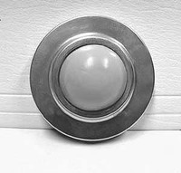 Door Knob Bumper, Convex, Aluminum. #3211