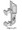 Lyon's drawing of 75031 handle lift. Please note that the tangs (prongs) form right angled "feet" that engage the lock bar.