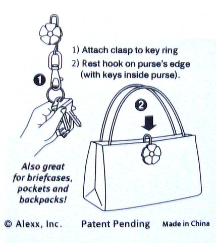 sandy stein finders key purse