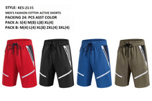 MEN'S COTTON ACTIVE  SHORTS KES-2135