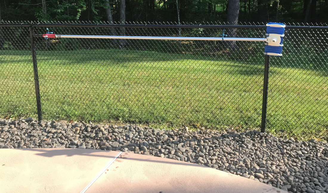 Blue Torrent Chain Link Fence Accessory Hangers (2 pack, Blue) EZ