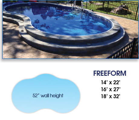 Radiant Freeform Above Ground Pool