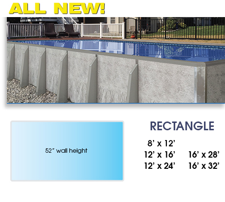 Radiant Rectangle Above Ground Pool