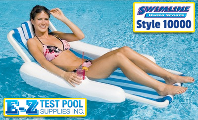 swimline 10000 sunchaser lounge chaie swimline 10000 sunchaser sling style floating lounge chair