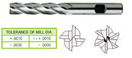 YG1 USA EDP # 08445CF 4 FLUTE LONG LENGTH CENTER CUT TIALN-FUTURA COATED 8% COBALT 1-1/4 x 1-1/4 x 4 x 6-1/2