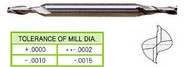 YG1 USA EDP # 50008HF 2 FLUTE REGULAR LENGTH DE MINIATURE TIALN-FUTURA COATED HSS 5/64 x 3/16 x 15/64 x 2-1/4