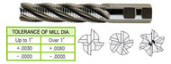 YG1 USA EDP # 65445CC 6 FLUTE LONG LENGTH CENTER CUT COARSE PITCH ROUGHER TICN-COATED 8% COBALT 1-1/4 x 1-1/4 x 4 x 6-1/2