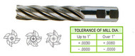 YG1 USA EDP # 71461CC 6 FLUTE LONG LENGTH FINE PITCH ROUGHER TICN-COATED 8% COBALT 1-1/2 x 1-1/4 x 4 x 6-1/2