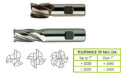 YG1 USA EDP # 75297CC 4 FLUTE STUB LENGTH CENTER CUT FINE PITCH ROUGHER TICN COATED 8% COBALT 1/4 x 3/8 x 1/4 x 2-1/16