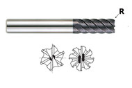 YG1 USA EDP # 93279 6 FLUTE LONG LENGTH 45 DEG HELIX CORNER RADIUS X-POWER CARBIDE 3/8 x 3/8 x 7/8 x 2-7/8 R.020