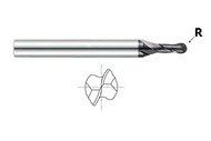 YG1 USA EDP # 93507 2 FLUTE MINIATURE 30 DEG HELIX BALL NOSE X-POWER CARBIDE .024 x 1/8 x .043 x 1-1/2