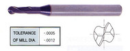 YG1 USA EDP # 93576 2 FLUTE REGULAR LENGTH 30 DEG HELIX BALL NOSE FOR RIB PROCESSING X-POWER CARBIDE 1/8 x 1/4 x 3/16 x 5/8 x 2-1/4 x .120