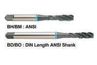 YG1 USA EDP # BO426 3 FLUTED METRIC SPIRAL FLUTED MODIFIDED BOTTOMING SUPER HSS DIN OAL ANSI SHANK HARDSLICK COATED FOR STEEL & STAINLESS STEELS UPTP 35HRc M10 - 1.5, D6