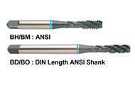 YG1 USA EDP # BO616 3 FLUTED METRIC SPIRAL FLUTED MODIFIDED BOTTOMING SUPER HSS DIN OAL ANSI SHANK HARDSLICK COATED FOR STEEL & STAINLESS STEELS UPTP 35HRc M16 - 1.5, D6