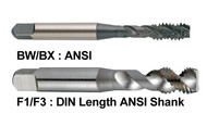 YG1 USA EDP # BX315 2 FLUTED METRIC SPIRAL FLUTED MODIFIED BOTTOMING HARDSLICK COATED FOR ALUMINIUM ALLOYS OR DIE CAST ALUMINIUM M6 - 1.0, D5