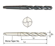 YG1 USA EDP # D1211052 HSS(M2) MORSE TAPER SHANK TWIST DRILLS 13/16 x 6-1/8 x 10-3/4 x MT#3