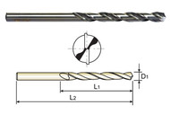 YG1 USA EDP # D1631006 HSS 6" AIRCRAFT EXTENSION DRILL 135 DEGREE SPLIT POINT STEAM HOMO (10 PC SET) 3/32 x 1-1/4 x 6