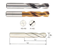 YG1 USA EDP # D2148105 HSS(M42) SCREW MACHINE DRILL (5 PC SET) #5 x 1-1/4 x 2-3/8