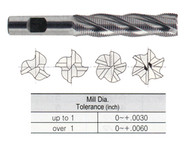 YG1 USA EDP # E9990903TF 5 FLUTE LONG LENGTH CENTER CUT FINE PITCH ROUGHER TIALN-FUTURA COATED POWDER METAL TANK-POWER 1 x 1 x 4 x 6-1/2