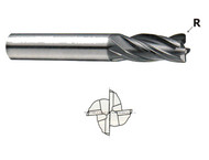 YG1 USA EDP # EMD48008 V7 MILL STEEL 4 FLUTE CORNER RADIUS REGULAR LENGTH CARBIDE END MILL 1/8 x 1/8 x 3/8 x 1-1/2 x R.01