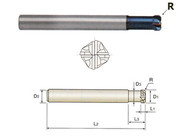 YG1 USA EDP # G826082 4 FLUTE CORNER RAIDUS HIGH FEED END MILL FOR HIGH SPEED CUTTING 1/8 x 1/4 x 3/8 x 2-1/4 CR1/32