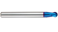 YG1 USA EDP # G84302 2 FLUTE  BALL REGULAR LENGTH  X-5070 CARBIDE END MILL 1/32 x 1/4 x 1/32 x 1-1/2, NECK DIA .029, NECK LENGTH .078