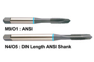 YG1 USA EDP # M9423 3 FLUTED SPIRAL POINTED PLUG SUPER HSS STEAM OXIDE FOR STEEL & STAINLESS STEELS UPTP 35HRc 1/4 - 28, H3