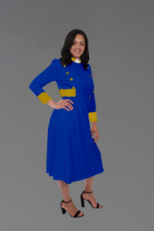 Royal and Gold Clergy Dress