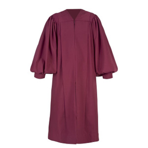Burgundy Men's & Women's Clergy Pulpit Robe