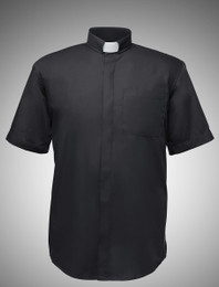 Men's Short-Sleeve Tab-Collar Clergy Shirts - 7 COLORS