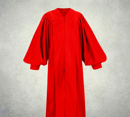 Female Pulpit Robe - Solid Red
