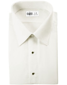 Como Ivory Laydown Collar Tuxedo Shirt - Men's 2X-Large