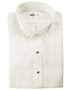 Ivory Wing Tip Collar (Lucca) Tuxedo Shirt by Cardi