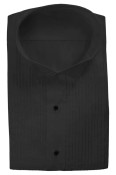 Black Wing Tip (Lucca) Tuxedo Shirt 