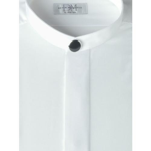 Banded collar tuxedo shirt Clearance