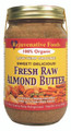 Fresh Raw Organic Almond Butter.   Smooth-Creamy Pure Rejuvenative Foods Low-Temp-Ground Vegan In-Glass Artisan-Ayurvedic Vitamin-Protein-Antioxidant-Mineral-Nutritious USDA-Certified-Organic