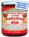 Organic Raw Fresh Live Cultured Ketchup Sugar-Free Rejuvenative Foods Probiotic-Flora Enzyme-Fermented-Vegetables 100%-USDA-Certified-Organic Pure In-Glass Vitamin-Antioxidant-Mineral-Nutrition