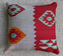 Kilim Cushion - Handmade from Antique Turkish Kilim No.8