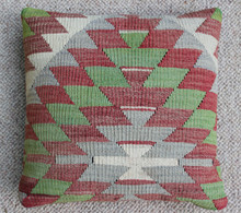Kilim Cushion - Handmade from Antique Turkish Kilim No.9