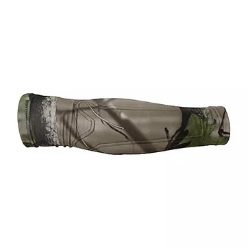 Made of compression fit fabric and internal neoprene for forearm protection.

Great for natural feel shooting, providing a sense of elbow stability ,keeping bow arm muscles warm and ready, while providing the protection you need

A necessity for cold weather hunting to compress down loose clothing on the forearm and avoid shot interference 

Available in Large and Medium for 2 sizes fit most