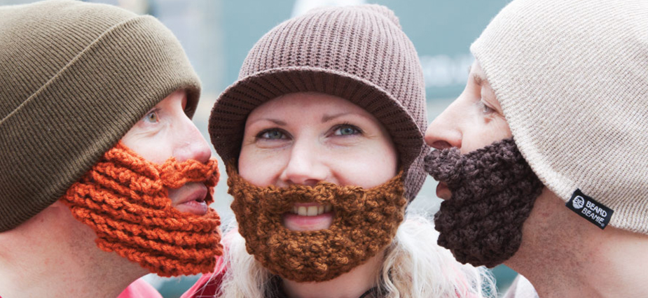 beanie hat with beard