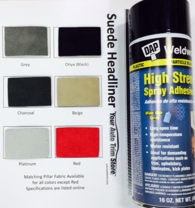 Suede Headliner Kit 90 Inches By 60 Inches Headliner Fabric And Two Cans Ahdesive Suede Headliner Kit 90 Inches By 60 Inches Headliner Fabric And Two Cans Ahdesive