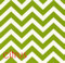 You choose your fabric to create a custom dog bed - green zigzag pattern