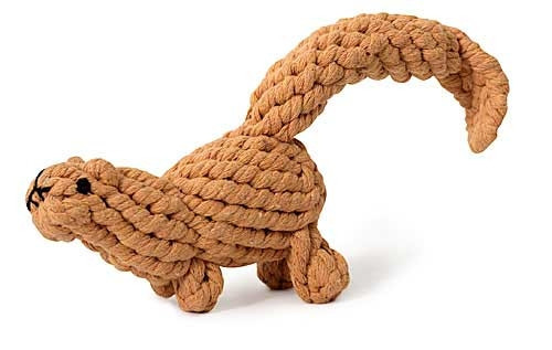 Squirrel rope dog outlet toy