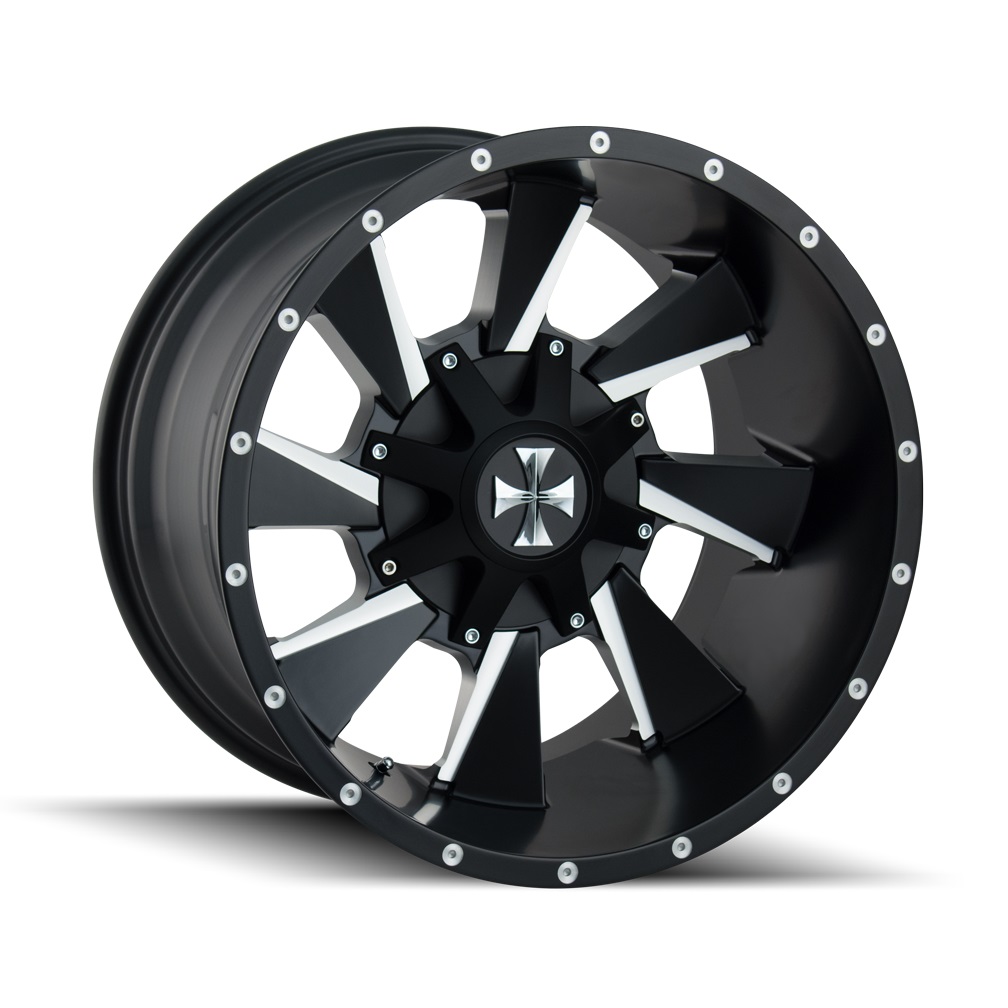 Cali Off-Road ® Distorted Wheels & Rims | 9106 | Black & Chrome | Free ...